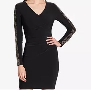 GUESSStudded Ruched Sheath Dress